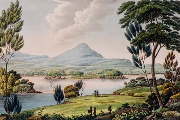 Joseph LYCETT 'The Sugar Loaf Mountain, near Newcastle, New South Wales' 1824
