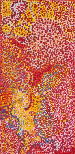 Carol Maayatja Golding Makurra Pirti 2008 acrylic on canvas Gift of Kean Ooi through the Australian Government’s Cultural Gift Program 2013 Newcastle Art Gallery collection