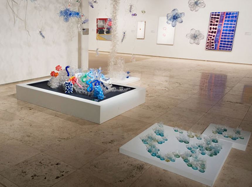 Jane Gillings and Amanda McDonald 'Watermark' 2009 recycled plastic water bottles