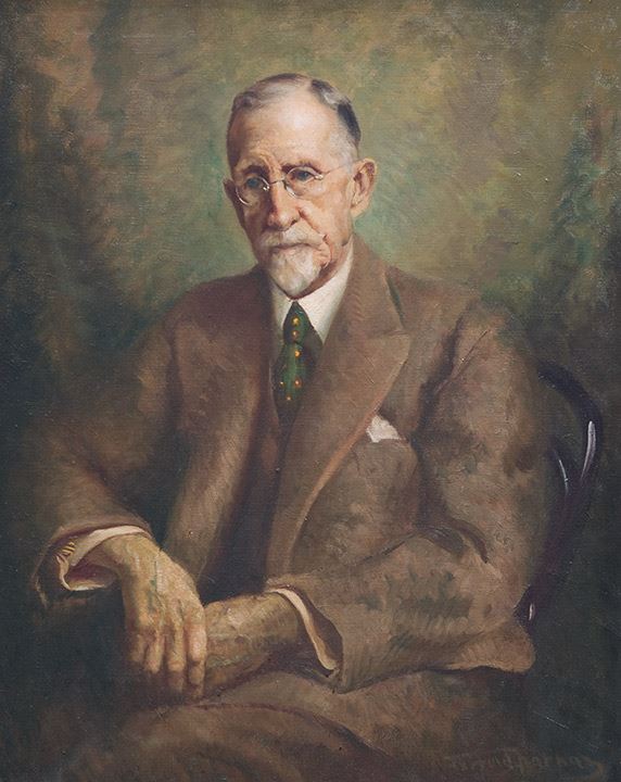 Jerrold NATHAN 'Portrait of Dr Roland Pope' 1944 oil on canvas Purchased 1946 Newcastle Art Gallery collection