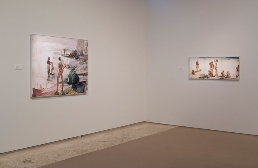 VARANASI: Recent paintings of India by Jane Lander, installation view