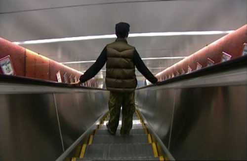 Shaun Gladwell God speed verticals: Escalator sequence 2004 DVD 50:32 minutes Gift of Steven Alward, Janne Ryan and Mark Wakely through the Australian Government's Cultural Gifts Program 2013 Newcastle Art Gallery collection