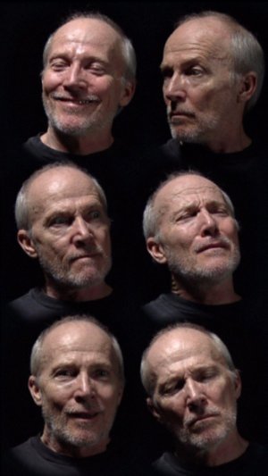 Bill Viola 'Six heads' 2000 video, 16:9 ratio, colour, silent, 20 min; plasma screen, 102.1 x 61 x 8.9cm Art Gallery of New South Wales Gift of the John Kaldor Family Collection 2011 Donated through the Australian Government's Cultural Gifts Program Photo courtesy of AGNSW