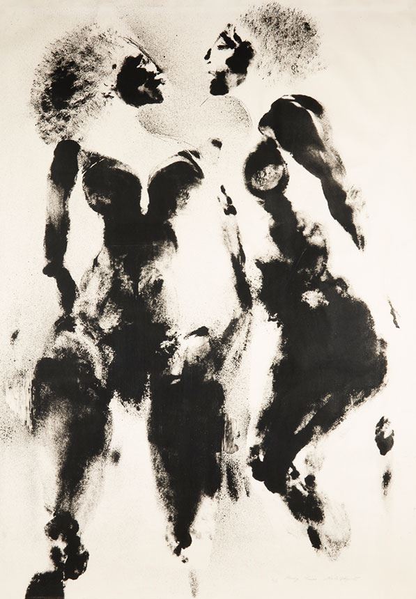 Noela HJORTH Memory Traces 1979 lithograph (ed. 6/6) 152.2 x 107.3cm Purchased 1985 Presented in 1985 by Mr Rudi Pauli, Tynte Gallery, Adelaide. Newcastle Art Gallery collection © Courtesy the estate of Noela Hjorth